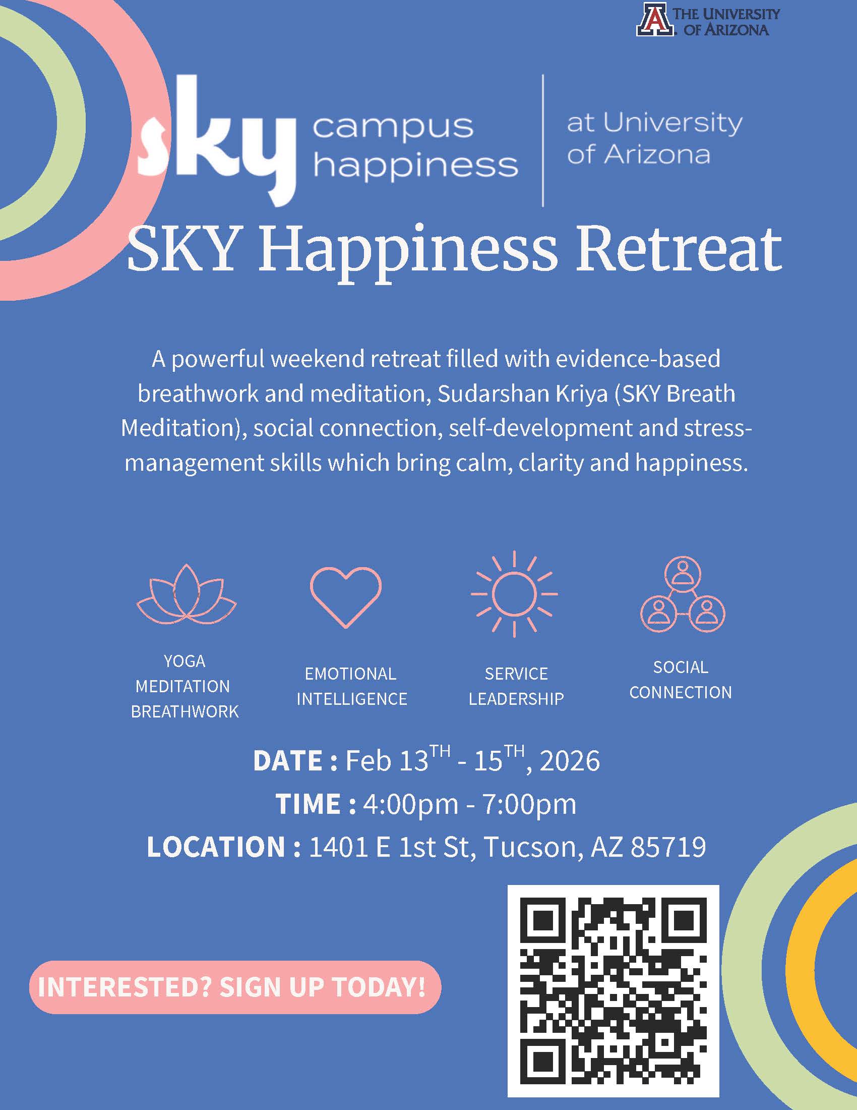 Sponsored Well-being Workshop for UofA Students